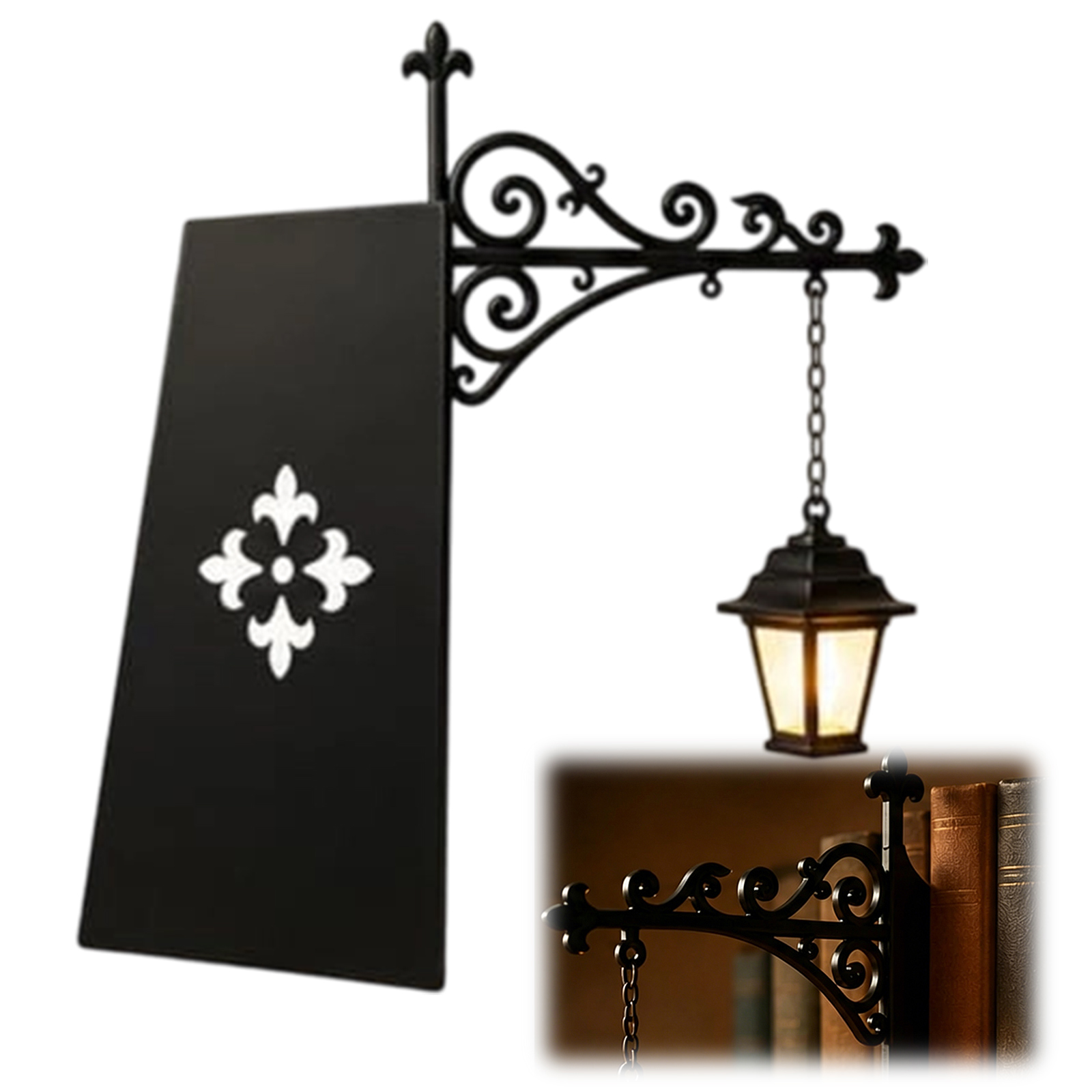 Home Office Library - Resin Library Lantern Miniature Shelf Light