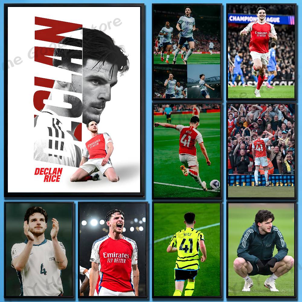 Home Office England - England Soccer D-Declan Rice Poster For