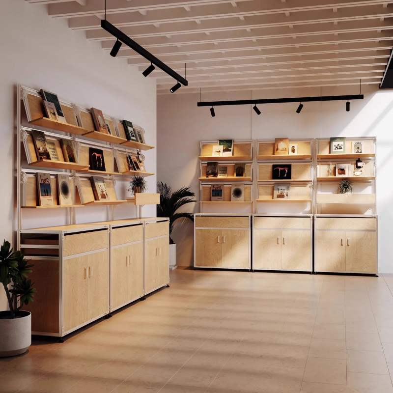 Home Office Furniture - custom.Coffe Shop Furniture Modern Display Storage