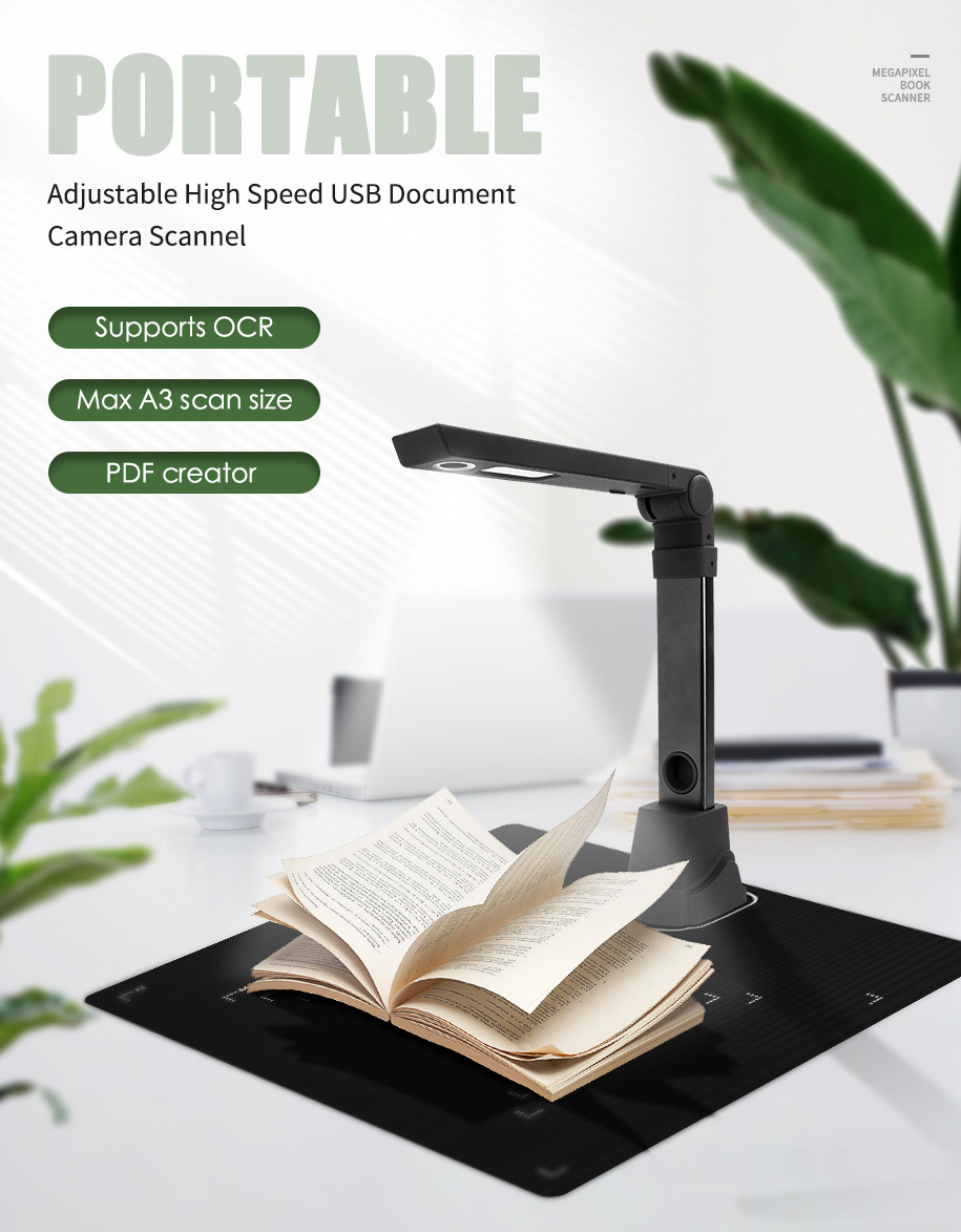 High Speed Automatic Book Scan - đánh giá và giá Document Scanner Portable