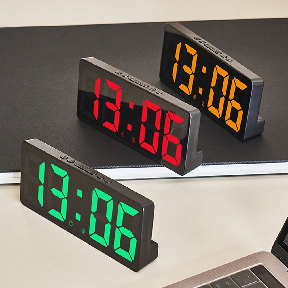 Voice Control Digital Alarm Cl - đánh giá và giá Led Desk Clock