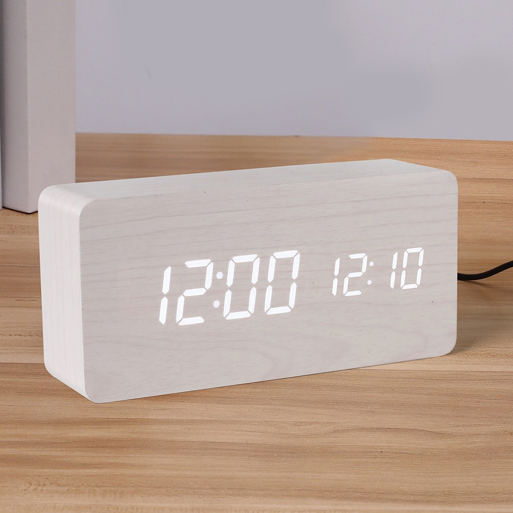 Wooden Digital Alarm Clock,LED - đánh giá và giá Led Desk Clock