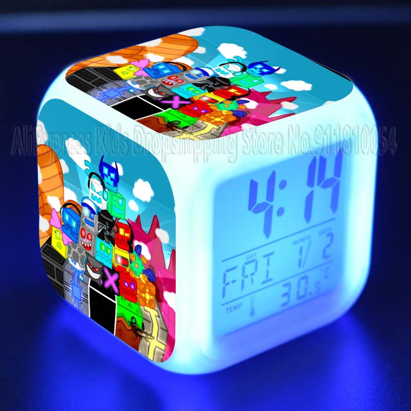 Tức Giận Hình Học Dash Đồng Hồ - đánh giá và giá Led Desk Clock