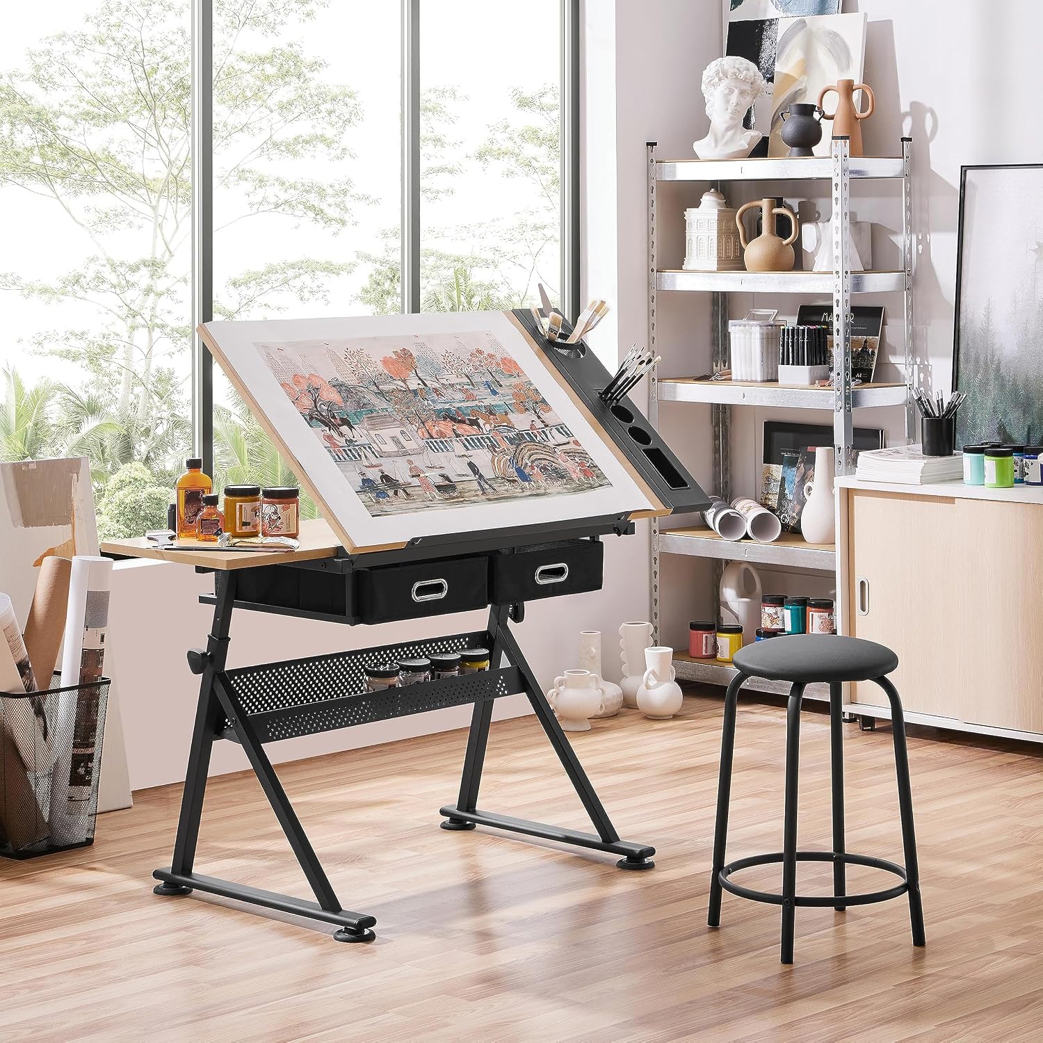 Adjustable Drafting Table Art  - đánh giá và giá Home Office Furniture