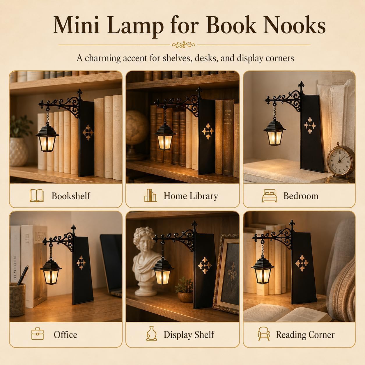 Mini Vintage Library Lantern B - đánh giá và giá Home Office Library