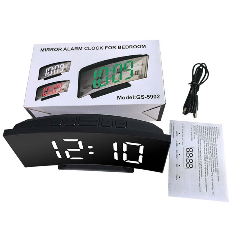 1pc LED Mirror Digital Clock B - đánh giá và giá Led Desk Clock