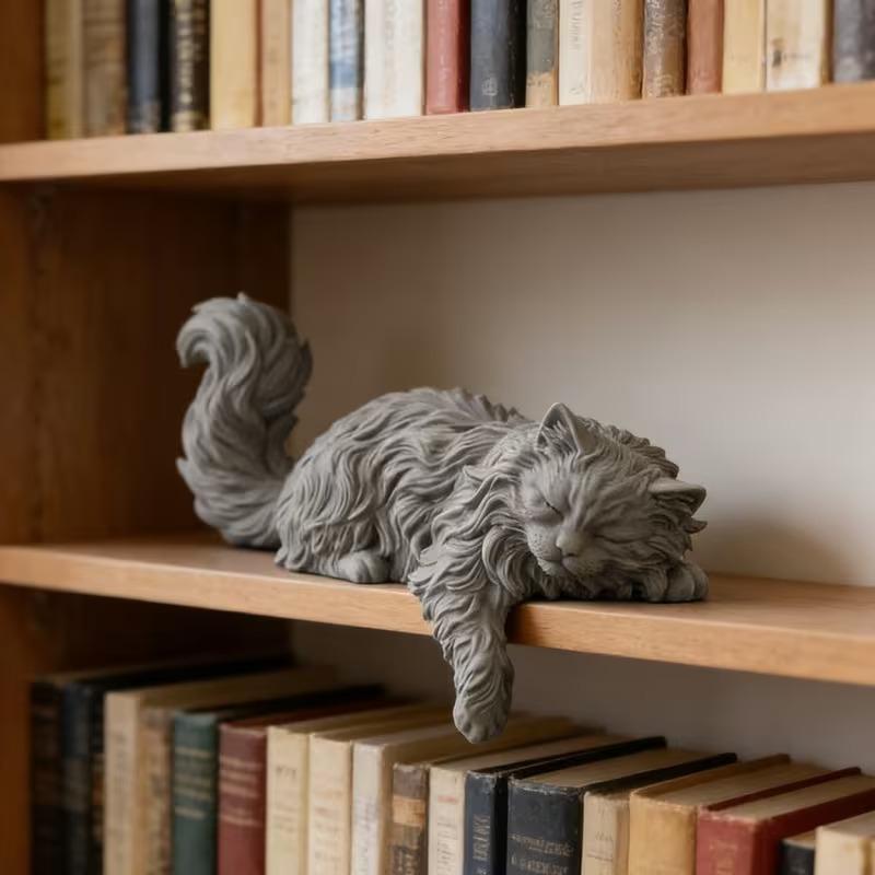 Cute Long Hair Sleeping Cat Fi - đánh giá và giá Home Office Gif
