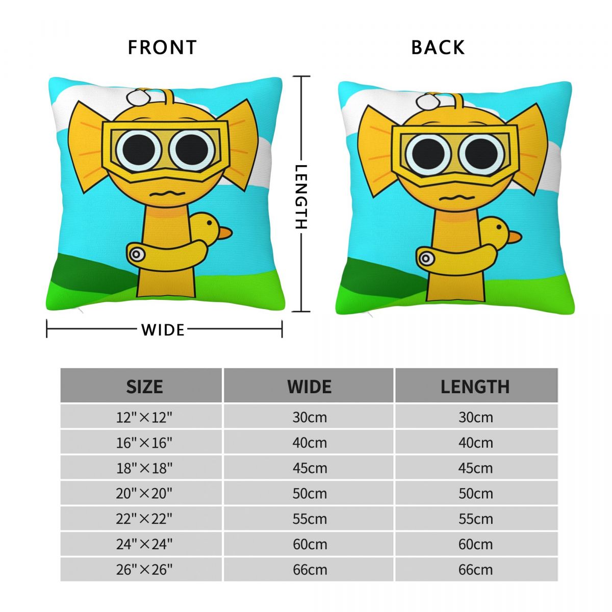 S-Sprunki Game Pillow Case 202 - đánh giá và giá Home Office News