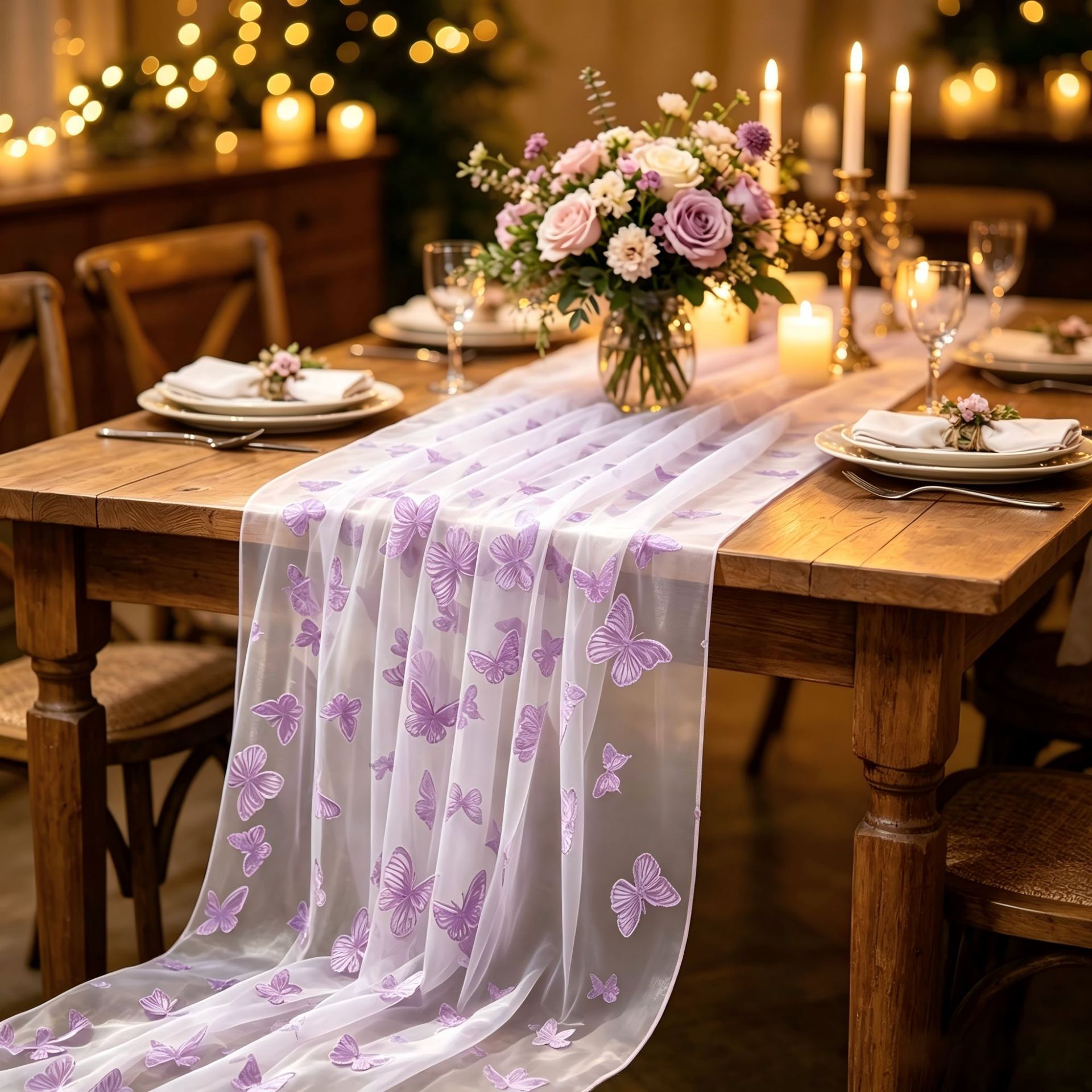 Nylon Tulle Flocked Butterfly  - đánh giá và giá Home Office News