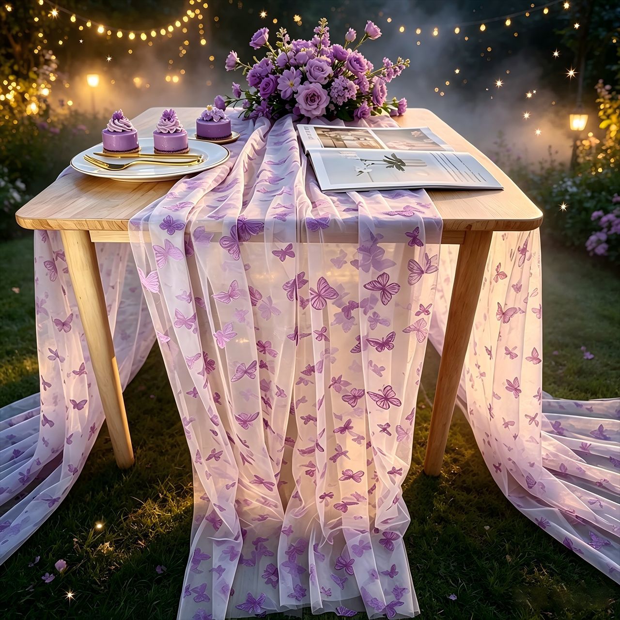 Nylon Tulle Flocked Butterfly  - đánh giá và giá Home Office News