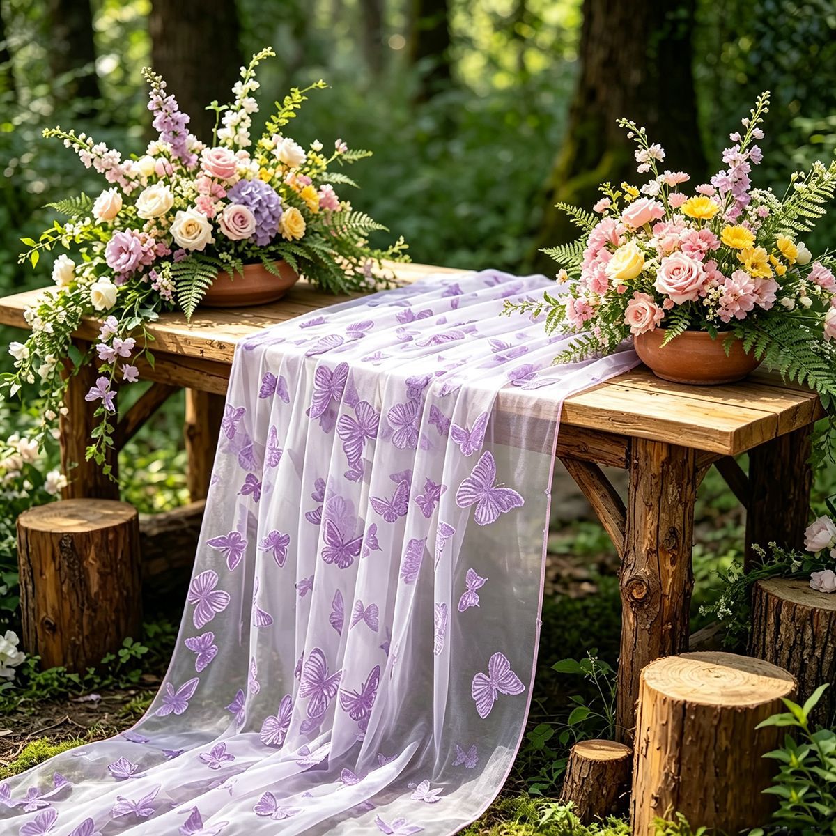 Nylon Tulle Flocked Butterfly  - đánh giá và giá Home Office News
