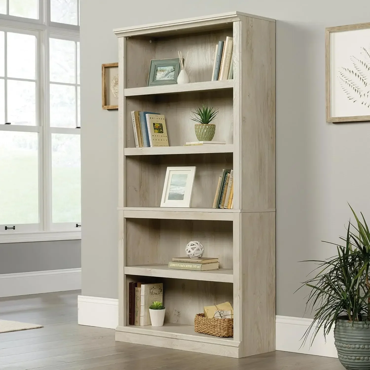 5 Tier Book Shelf Wooden Bookc - đánh giá và giá Home Office Library