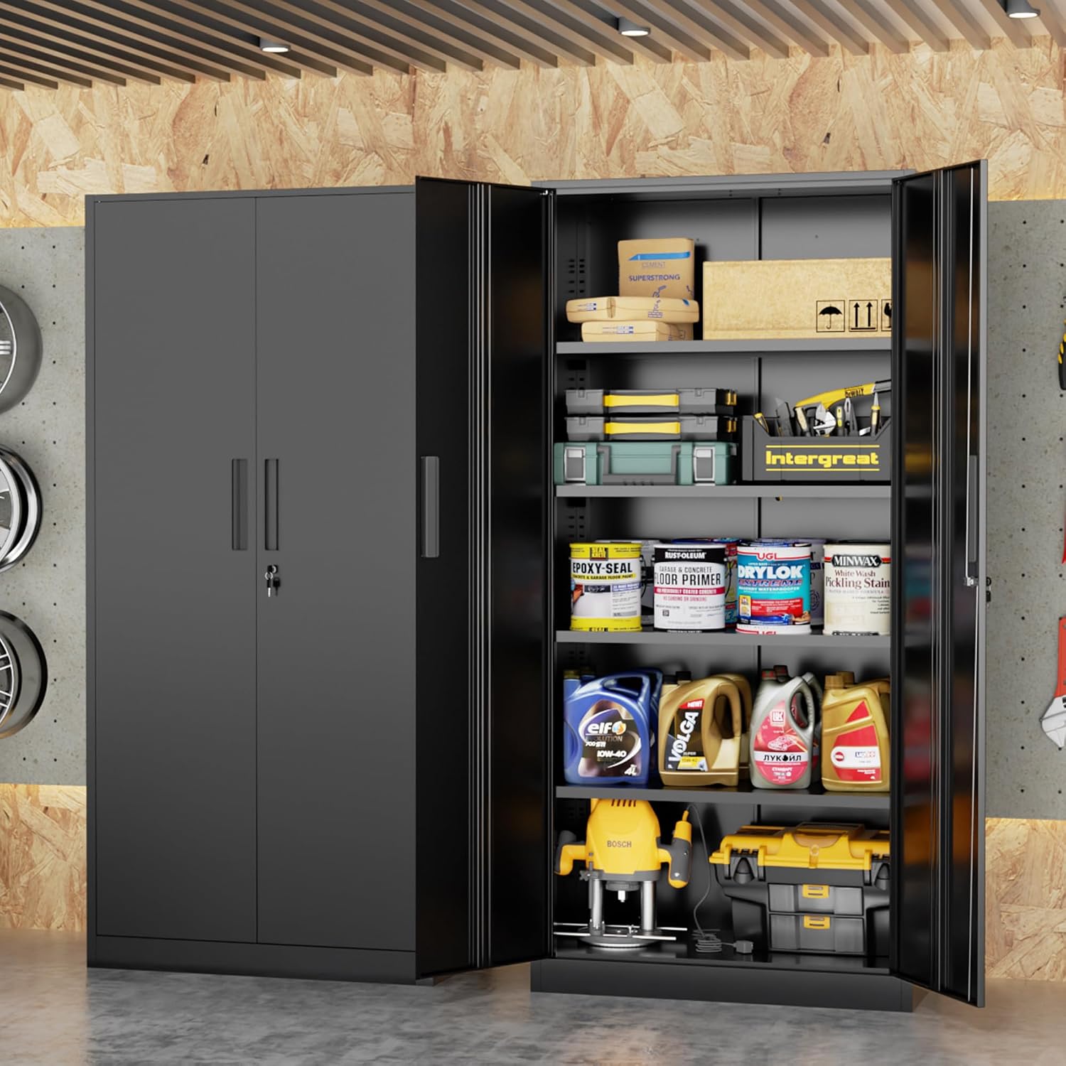 Tall Metal Storage Cabinet Org - đánh giá và giá Home Office Furniture