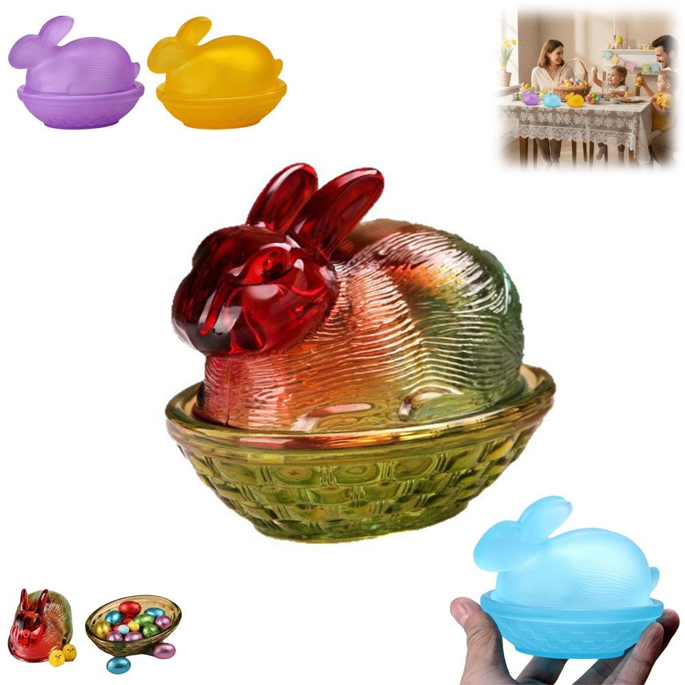 New Rabbit-Shaped Glass Candy  - đánh giá và giá Home Office News