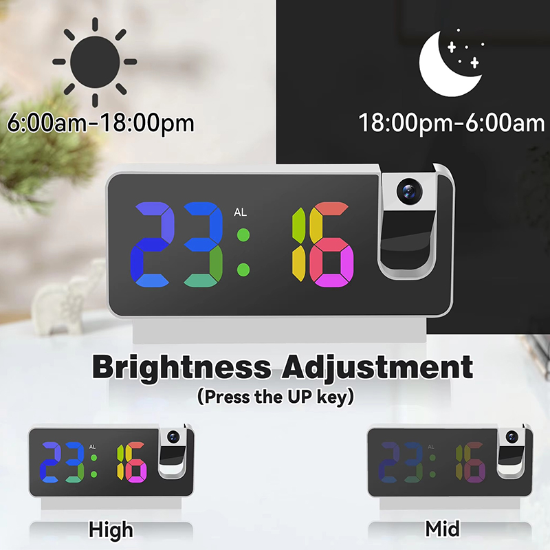 Projection Alarm Clock Desk Cl - đánh giá và giá Led Desk Clock