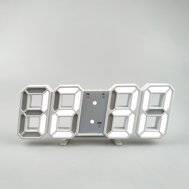 3D Digital Alarm Clock Wall LE - đánh giá và giá Led Desk Clock