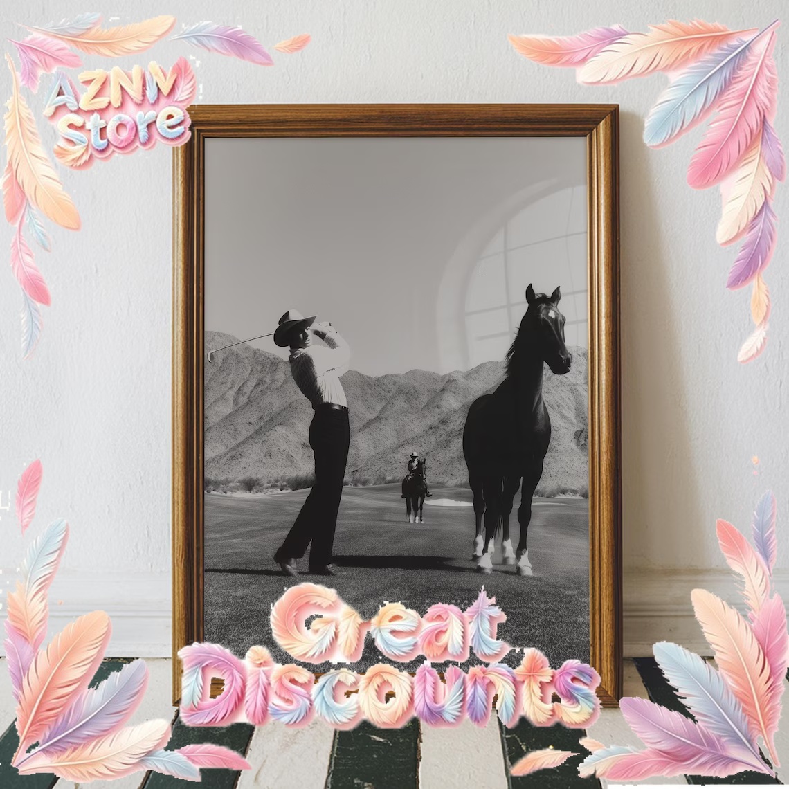 2026 Vintage Cowboy Golf Poste - đánh giá và giá Home Office Gif
