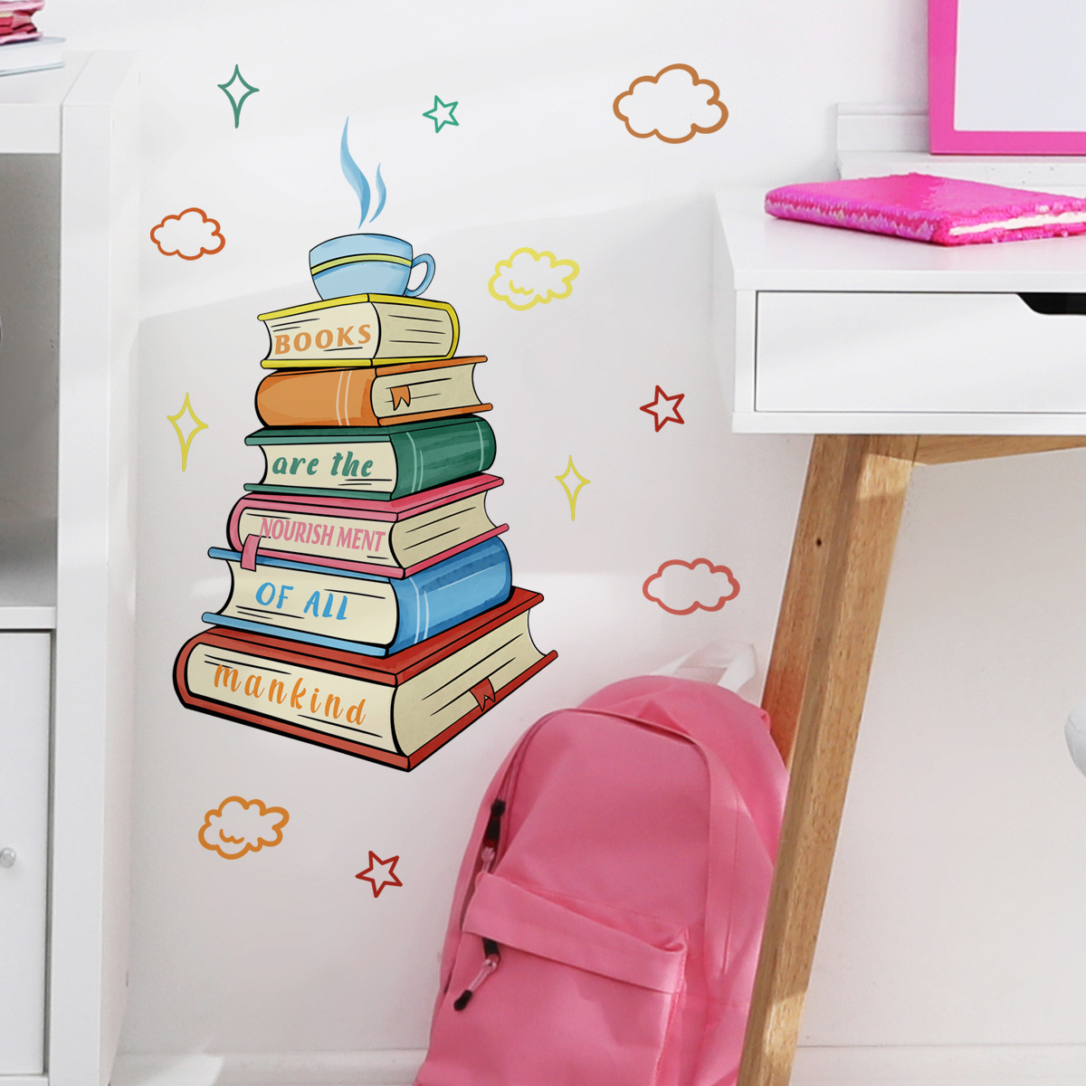 Never Stop Reading Wall Decals - đánh giá và giá Home Office Library