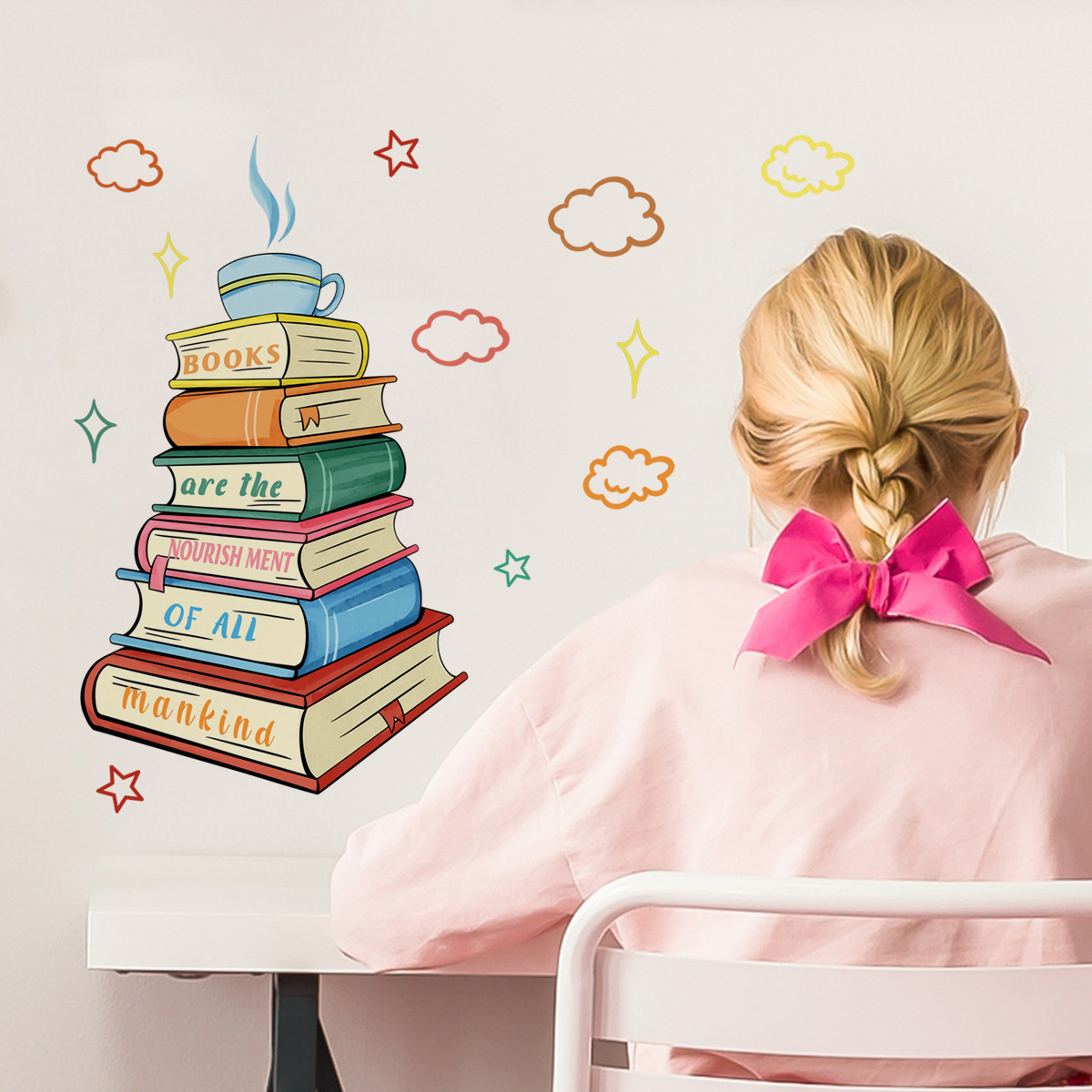 Never Stop Reading Wall Decals - đánh giá và giá Home Office Library