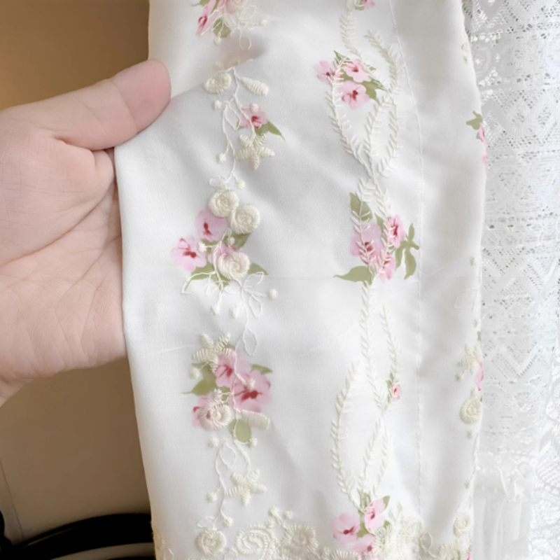 Double Layer Pearl Sheer Curta - đánh giá và giá Home Office Buy