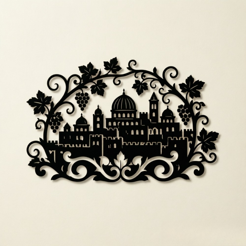 CIFBUY Iron Wall Art Jerusalem - đánh giá và giá Home Office Room
