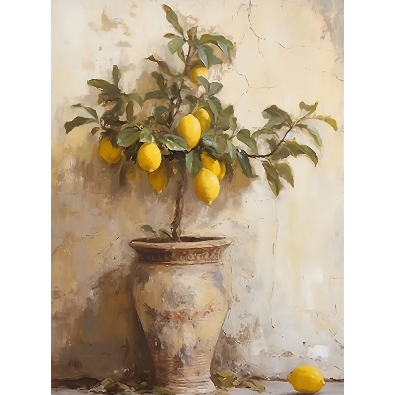2026 Retro Lemon Garden Canvas - đánh giá và giá Home Office Gif